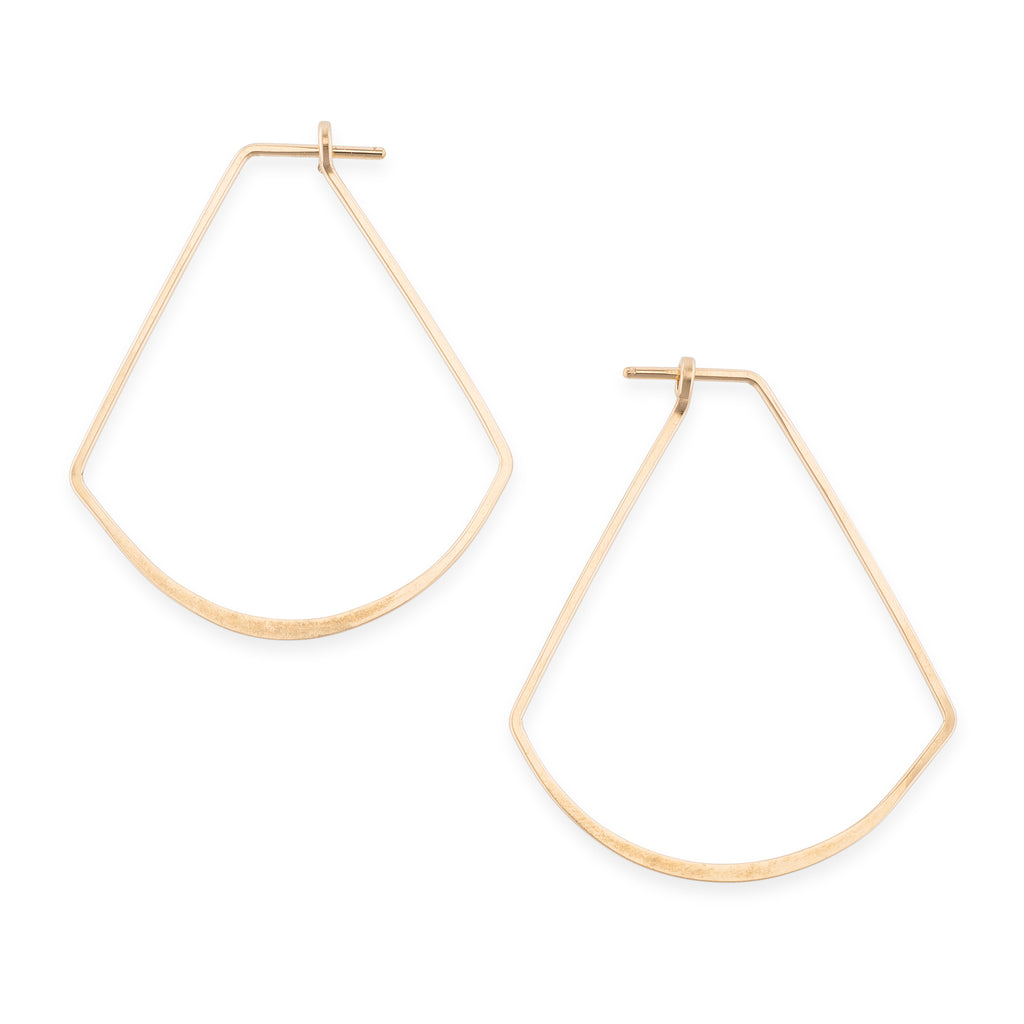 minimal hoops - fan - Freshie & Zero Studio Shop