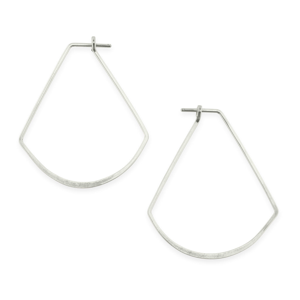 minimal hoops - fan - Freshie & Zero Studio Shop