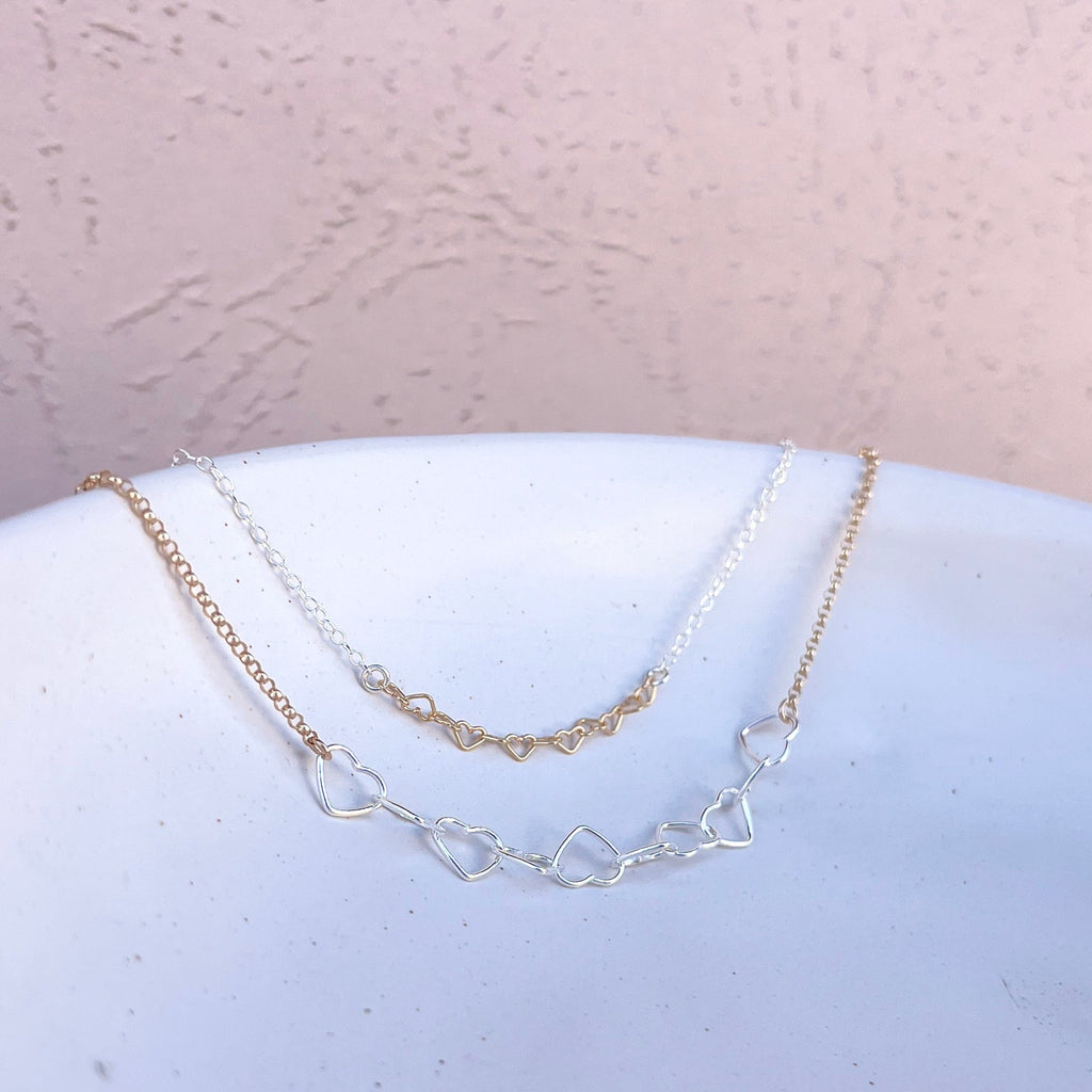 bitsy hearts necklace - Freshie & Zero Studio Shop