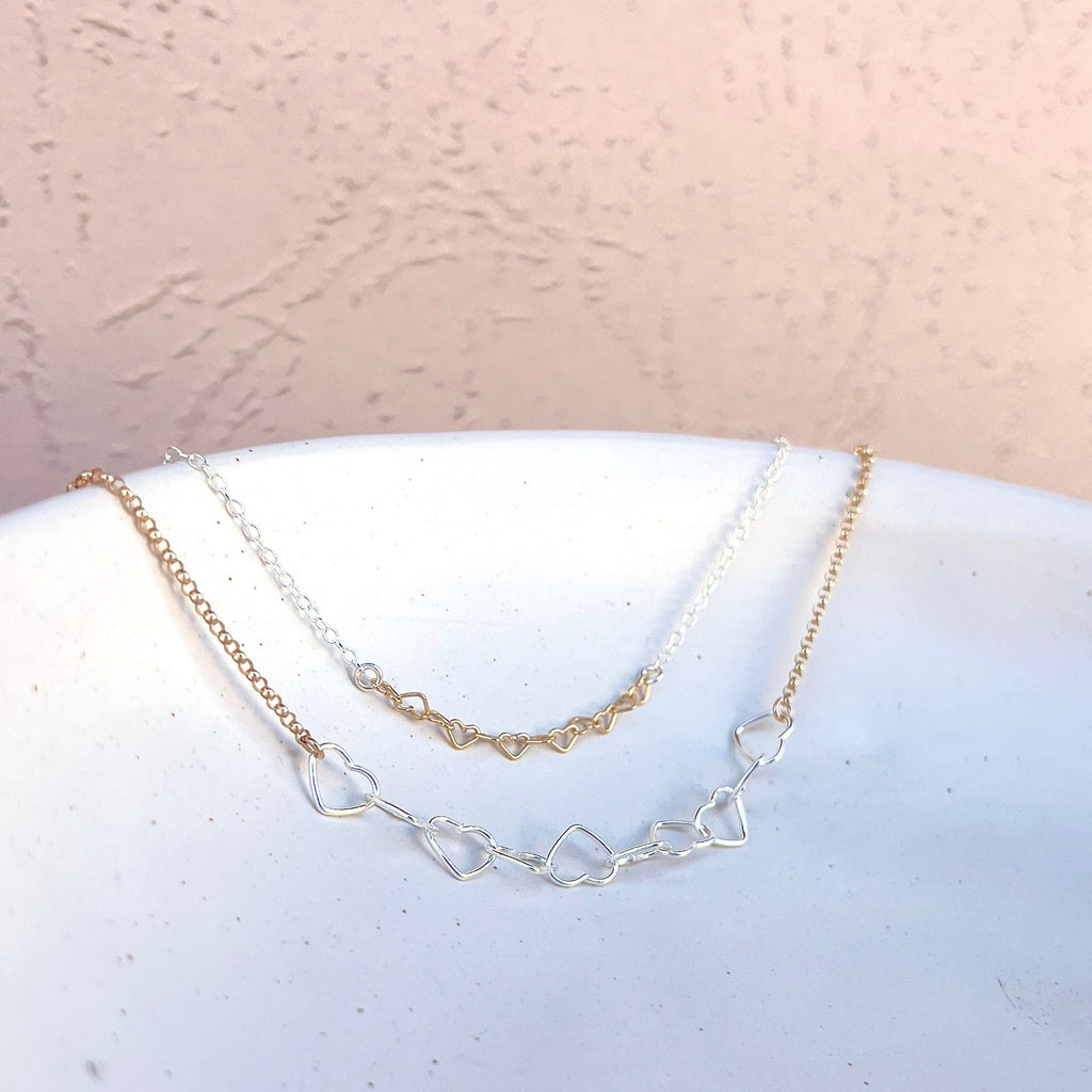 heart garland necklace - Freshie & Zero Studio Shop