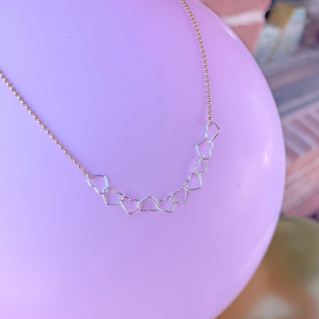 heart garland necklace - Freshie & Zero Studio Shop