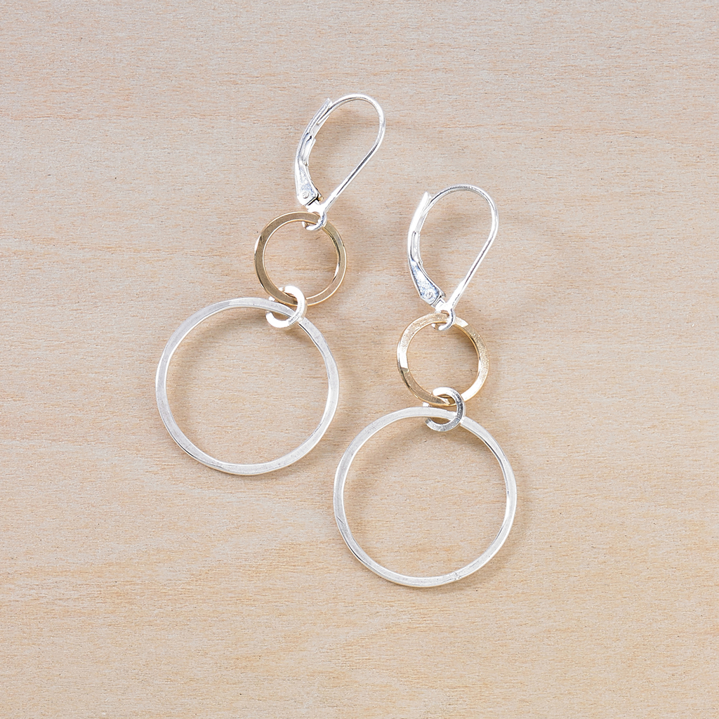 sprout golden earrings - Freshie & Zero