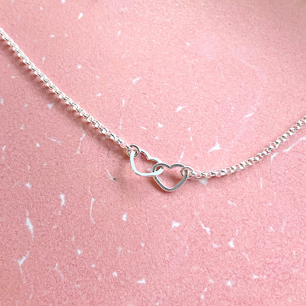 two tiny hearts necklace - Freshie & Zero