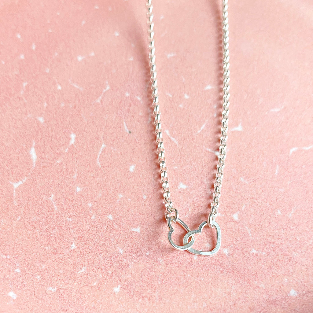 two tiny hearts necklace - Freshie & Zero