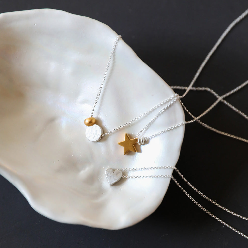 Tiny Mighty Heart Necklace - Freshie & Zero