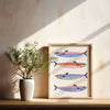 "Sardines" - 8" x 10" Art Print - Freshie & Zero Studio Shop