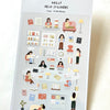 Library Books Sticker Sheet - Freshie & Zero Studio Shop