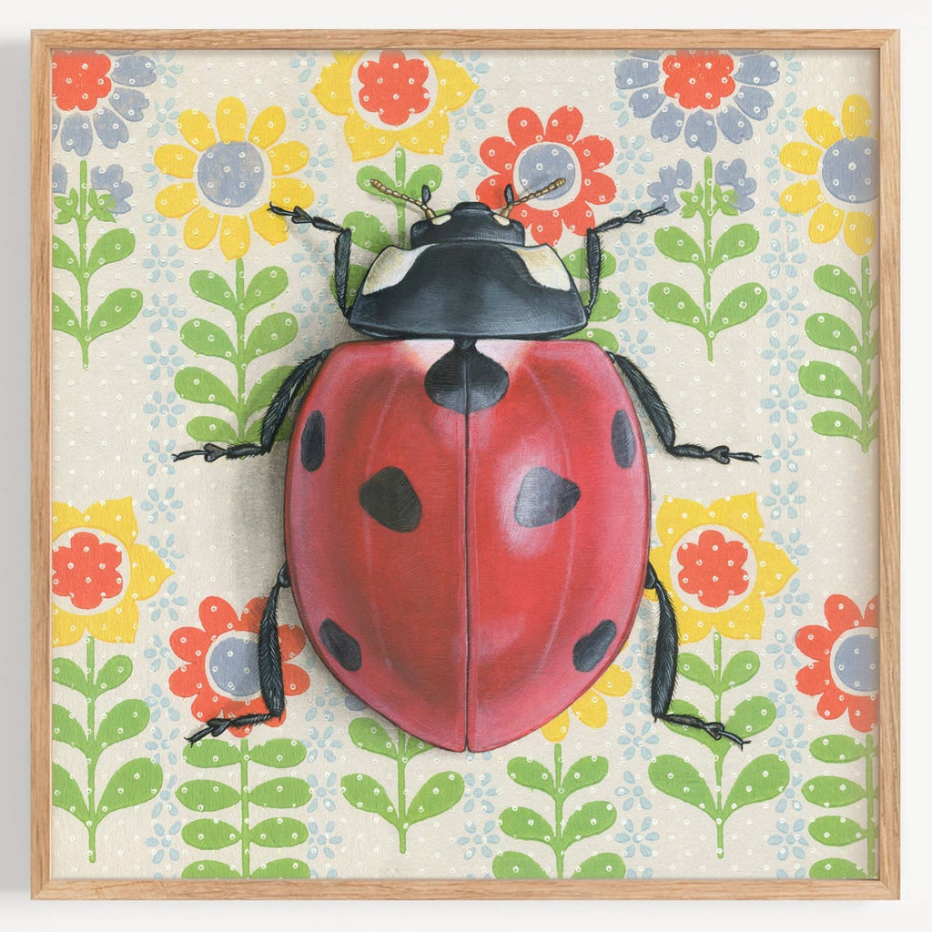 Ladybug Illustration - Fine Art Print - Freshie & Zero Studio Shop