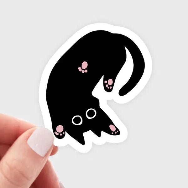 Rolly Black Cat Sticker - Freshie & Zero Studio Shop