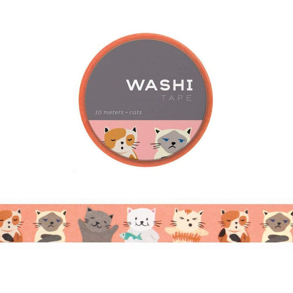 Washi Tape: cute cats - Freshie & Zero