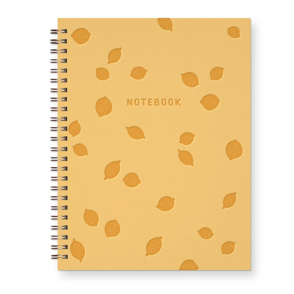 Lemon Pattern Journal | Lined Notebook - Freshie & Zero Studio Shop