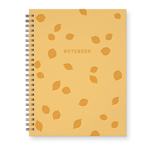 Lemon Pattern Journal | Lined Notebook - Freshie & Zero Studio Shop