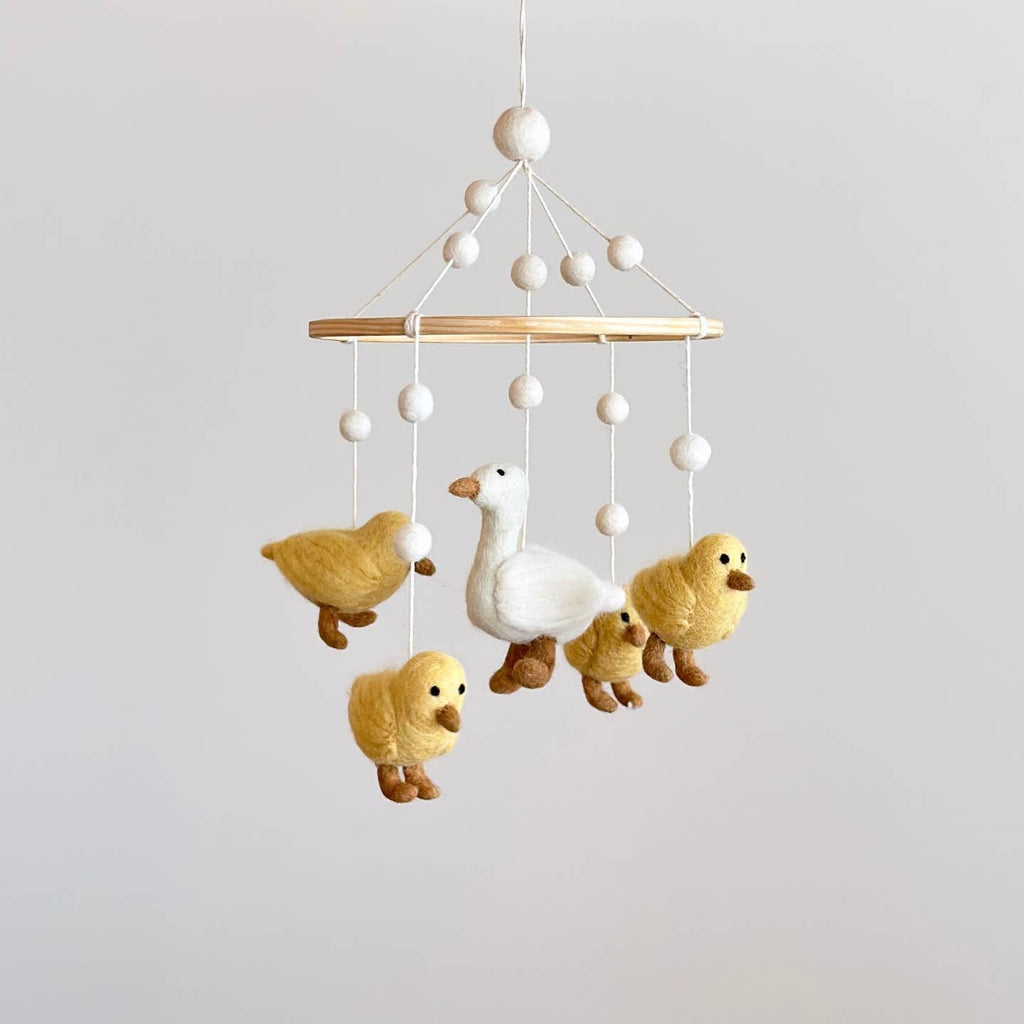Felt Baby Mobile - Ducks - Freshie & Zero Studio Shop