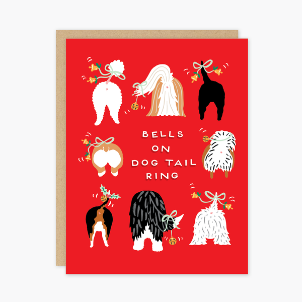 Dog Tails Holiday Card - Freshie & Zero Studio Shop