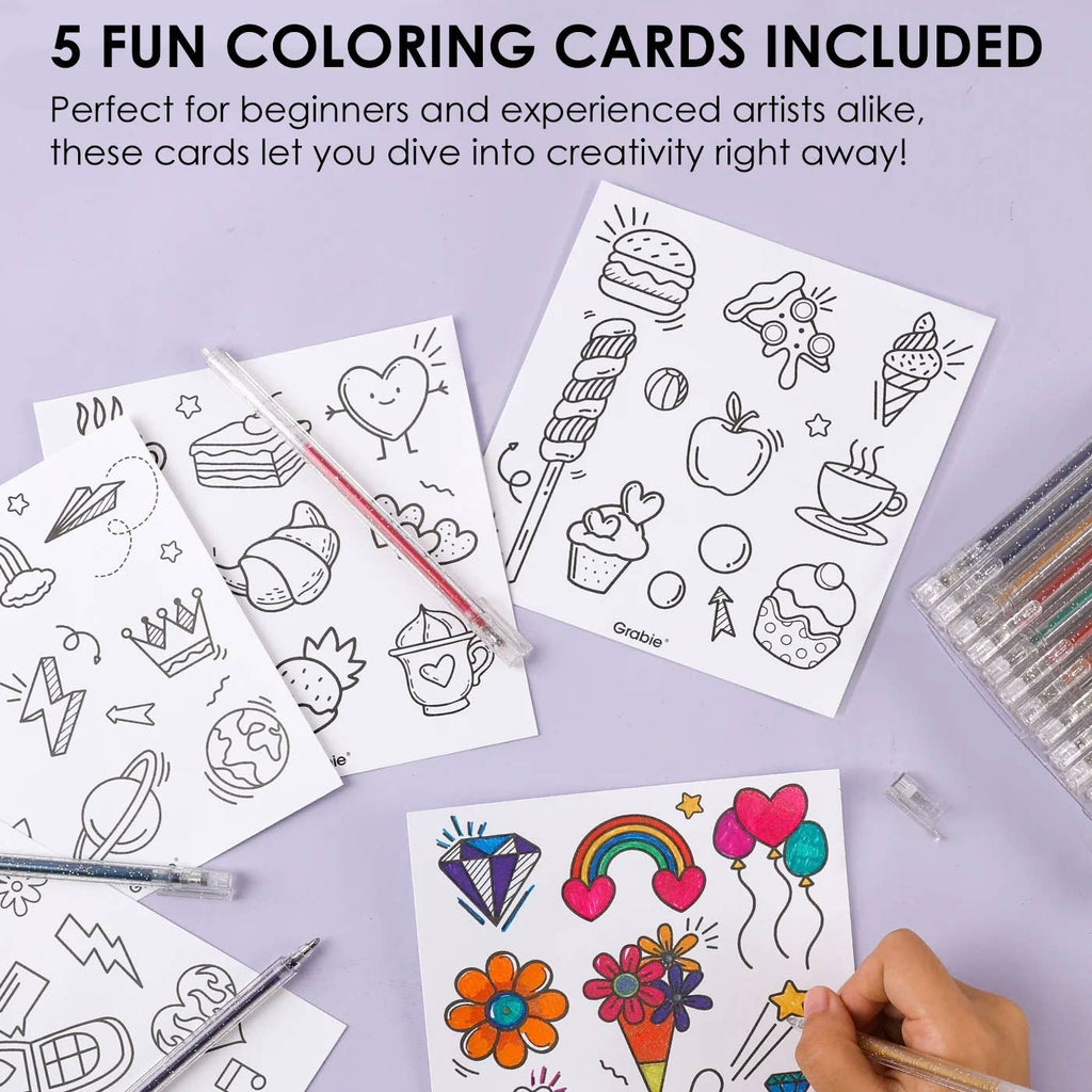 Glitter Gel Ink Pens Set of 18 - Freshie & Zero Studio Shop