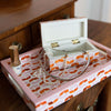 Serif Hinged Box: Pink & Orange - Freshie & Zero Studio Shop