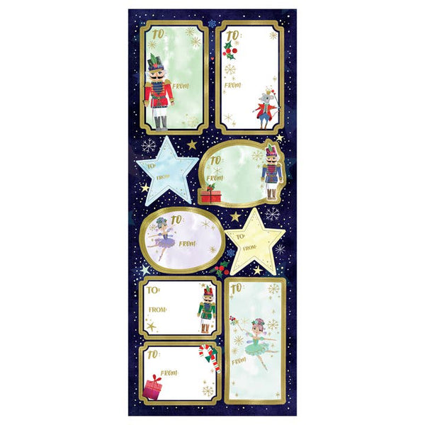 Nutcracker Ballet Gift Tag Stickers - Freshie & Zero Studio Shop
