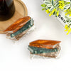 Stacked Fall Books Hair Claw Clip - Freshie & Zero Studio Shop