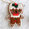 Felt Gingerbread Cat Ornament - Freshie & Zero Studio Shop