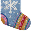 Fair Isle Snowflake Hook Stocking With Tassels - Freshie & Zero Studio Shop