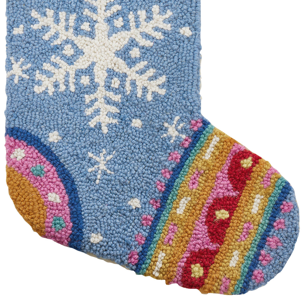Fair Isle Snowflake Hook Stocking With Tassels - Freshie & Zero Studio Shop