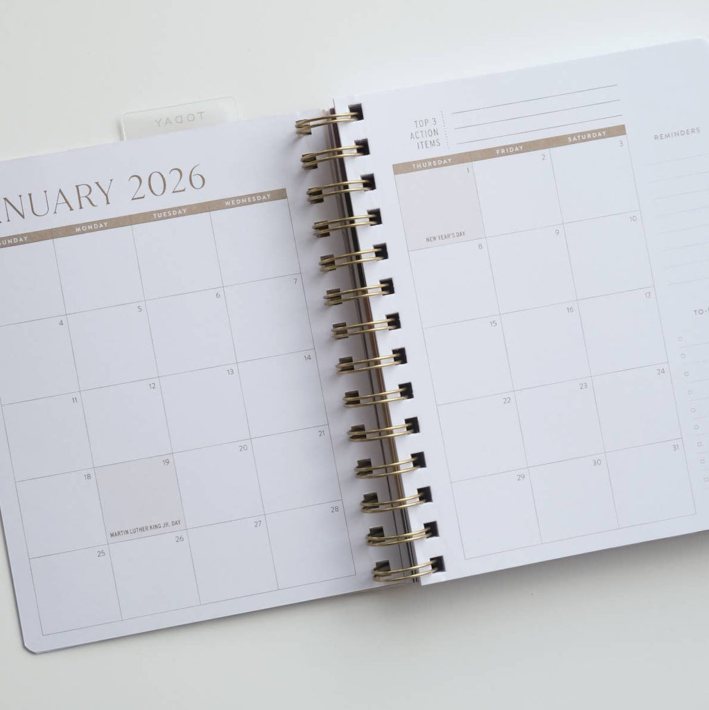 2026 Pocket Size Planner | Coral Floral - Freshie & Zero Studio Shop