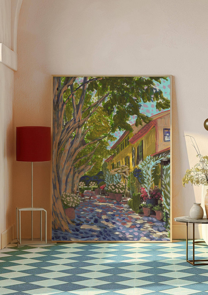 El Baker Art Provence France travel art print 11x14 poster featuring scenic landscape and artistic details of Provence.