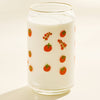 Tomato Gold Rimmed Soda Can Glass - Freshie & Zero Studio Shop