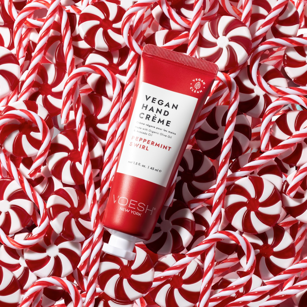 Limited Edition Peppermint Swirl Vegan Hand Crème 1.5oz: Single - Freshie & Zero Studio Shop