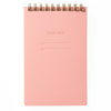 Pink Lemonade Task Pad Notebook by Shorthand Press with lined pages and a vibrant pink cover for note-taking and organization.