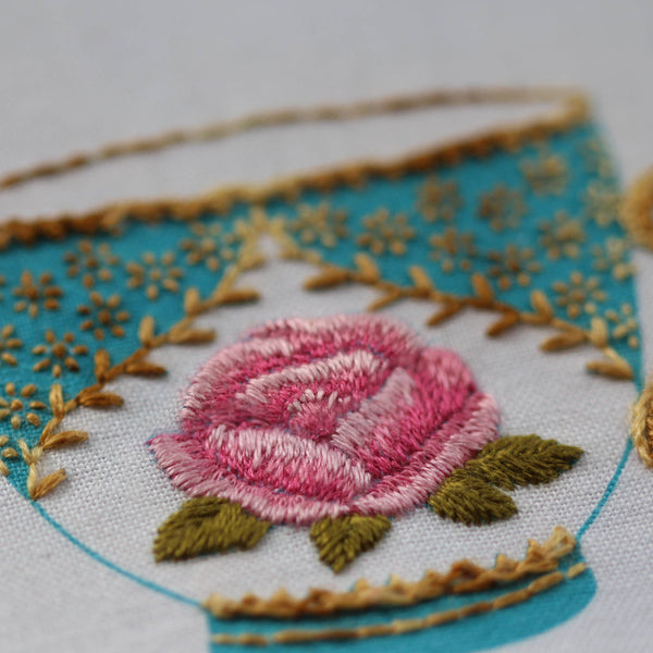 Teacup - Embroidery Stitch Sampler - Freshie & Zero Studio Shop