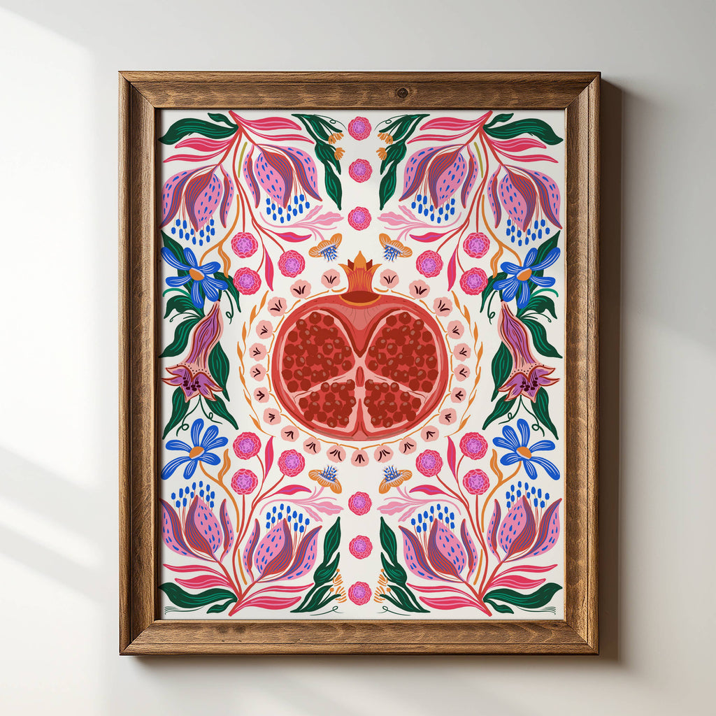 Pomegranate Art Print by Tara Reed - 8 x 10 - Freshie & Zero Studio Shop