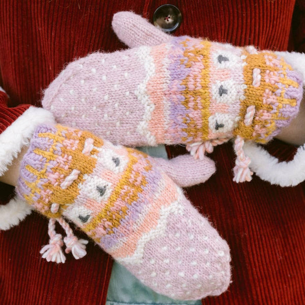 Sheep Mittens: Mauve - Freshie & Zero Studio Shop