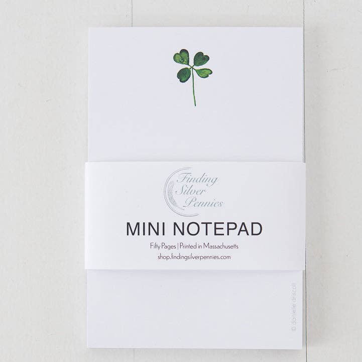 Four Leaf Clover Mini Notepad - Freshie & Zero Studio Shop