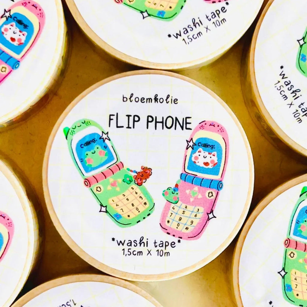 Flip Phone Washi Tape - Freshie & Zero Studio Shop