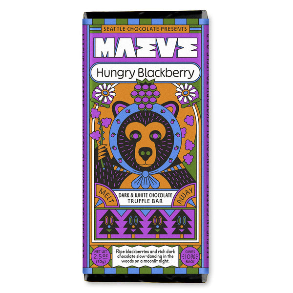 Hungry Blackberry Truffle Bar | Maeve Seattle - Freshie & Zero Studio Shop
