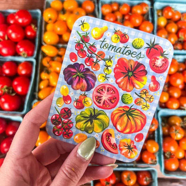 Tomatoes Market Sticker - Freshie & Zero Studio Shop