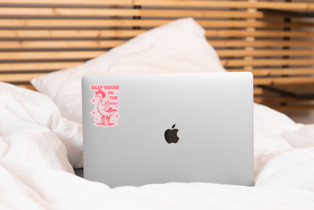 Silly Goose on the Loose Sticker - Freshie & Zero Studio Shop