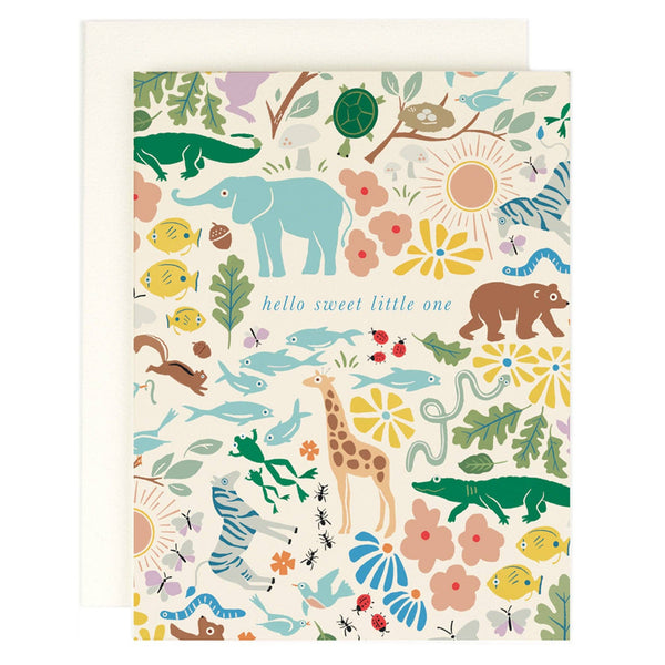 Sweet Little One Greeting Card: Single Card - Freshie & Zero Studio Shop