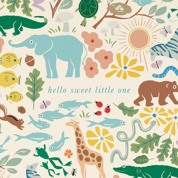 Sweet Little One New Baby Greeting Card - Freshie & Zero Studio Shop