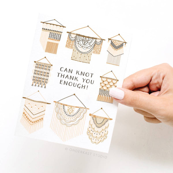 Can Knot Thank You Enough Greeting Card - Freshie & Zero Studio Shop