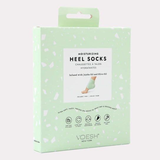 Moisturizing Heel Socks: Infused with Olive + Jojoba Oils - Freshie & Zero Studio Shop