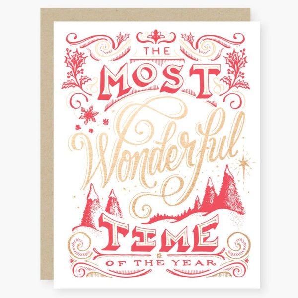 Most wonderful time of the year Christmas Card - Freshie & Zero Studio Shop