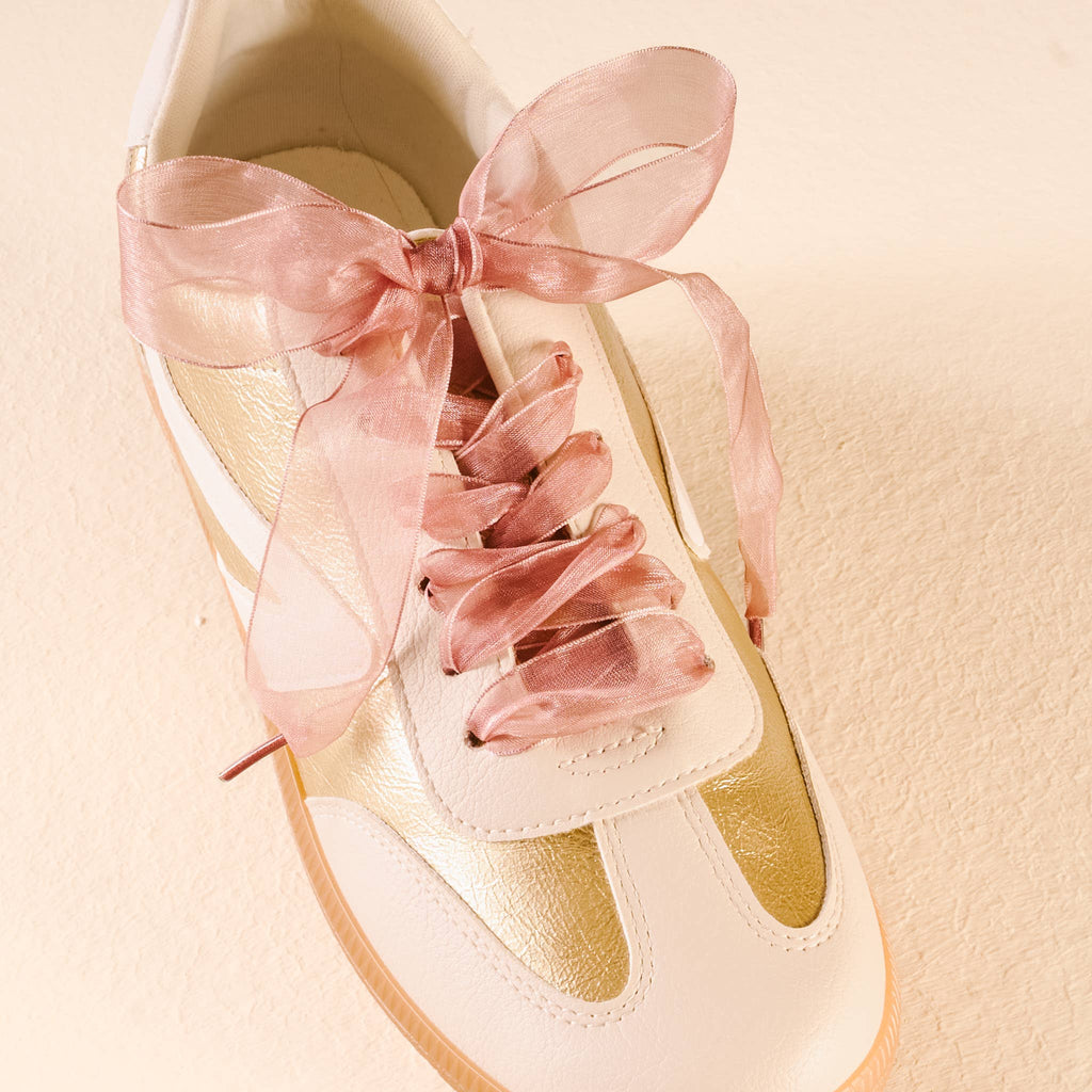 Sheer Ribbon Shoelaces - Mauve - Freshie & Zero Studio Shop
