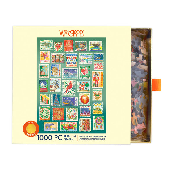 Seasonal Stamps 1000 Piece Puzzle - Freshie & Zero Studio Shop