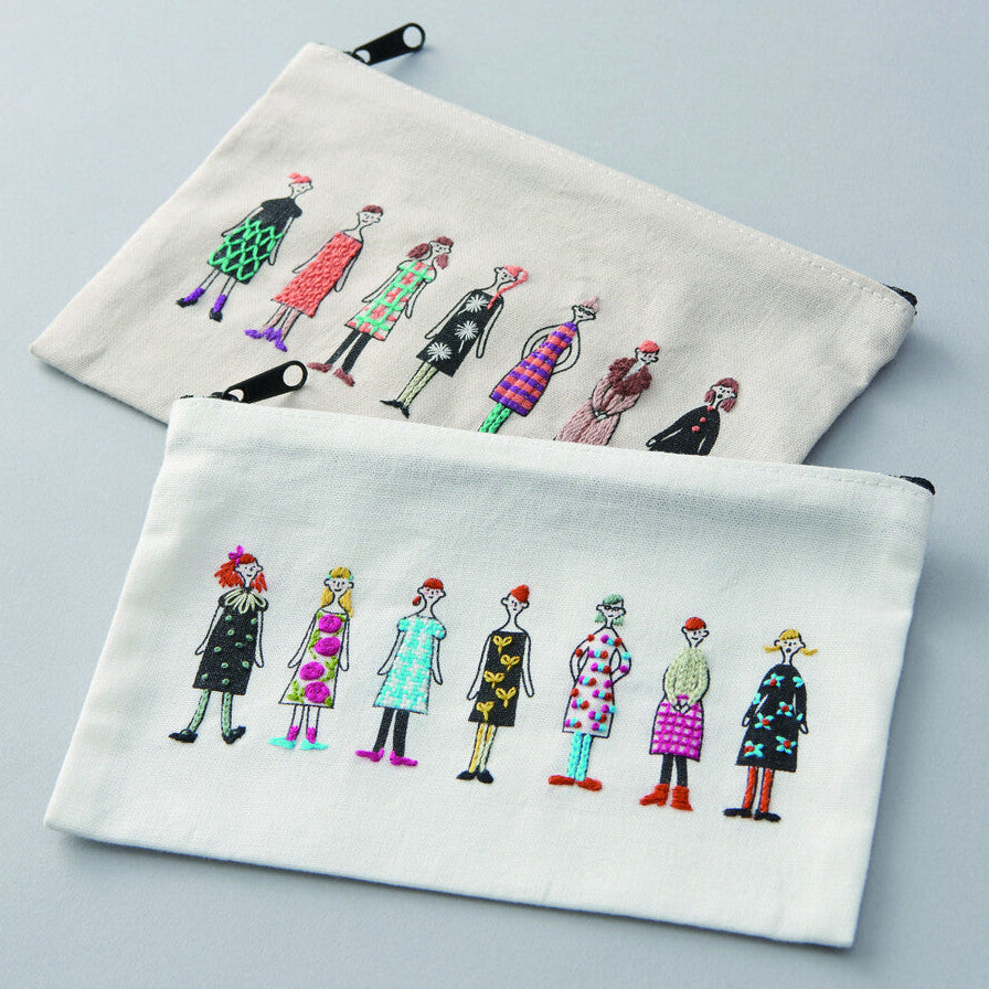100 Ladies Ready-to-Embroider Zipper Pouch - Freshie & Zero Studio Shop