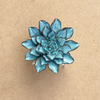 Ceramic Bloom: Blue Brown Flower - Freshie & Zero Studio Shop