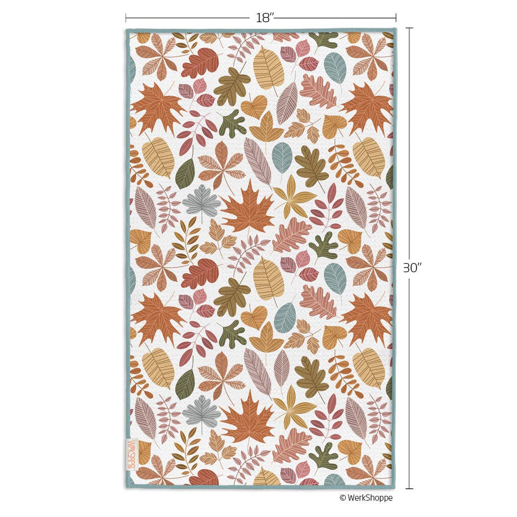 Autumn Leaves Microfiber Kitchen Towel - Freshie & Zero Studio Shop