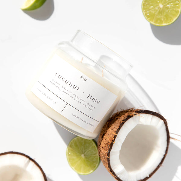 Coconut + Lime: Two Wick 22oz Candle - Freshie & Zero Studio Shop