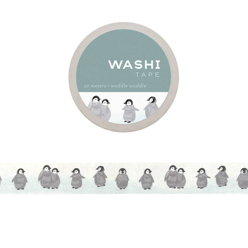 Washi Tape: Penguin Waddle Waddle - Freshie & Zero Studio Shop